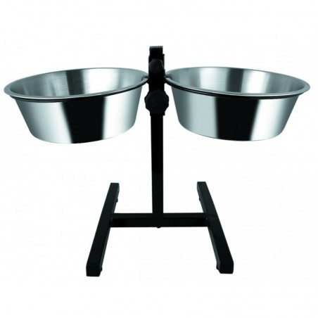 SOPORTE AJUSTABLE 2 COMEDEROS 21CM/1750ML